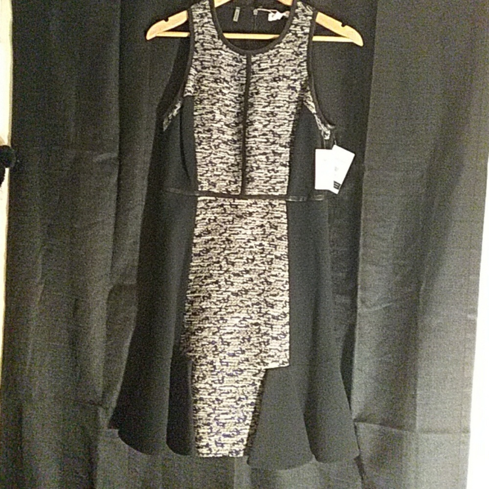 Dress ( B/W with hint of blue)